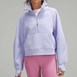 Lululemon Scuba Oversized Funnel Neck Half Zip Lilac Smoke/ Light Purple